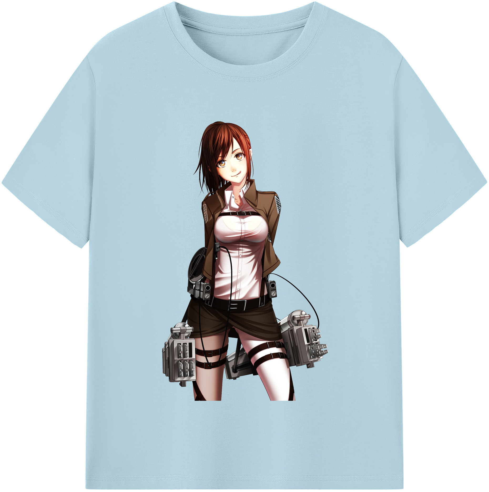 （画像用） 進撃の巨人 サシャ·ブラウス Attack on Titan Sasha Blaus 綿100％半袖Tシャツ（フロントプリント）